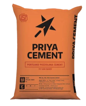 Priya Cement – Portland Pozzolana Cement (PPC) 50 Kg Bag