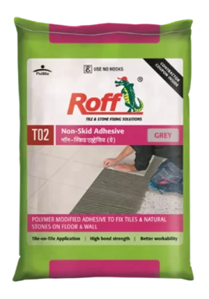 Roff T02 Non-Skid Adhesive – Grey (30 Kg Bag)